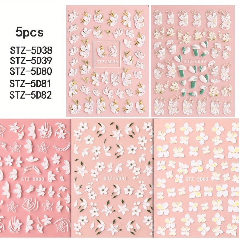 Gradient Butterfly Nail Art Stickers - Self Adhesive Nail Art Supplies