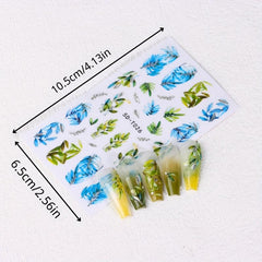 5D Embossed Butterfly Nail Art Stickers for DIY Manicure Decorations