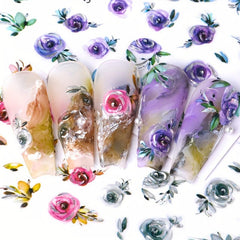 5D Embossed Butterfly Nail Art Stickers for DIY Manicure Decorations