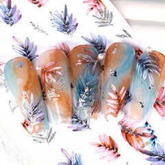 5D Embossed Butterfly Nail Art Stickers for DIY Manicure Decorations