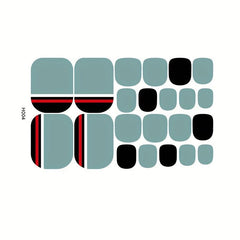 Waterproof Toenail Art Decals Pedicure Kit
