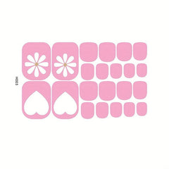 Waterproof Toenail Art Decals Pedicure Kit