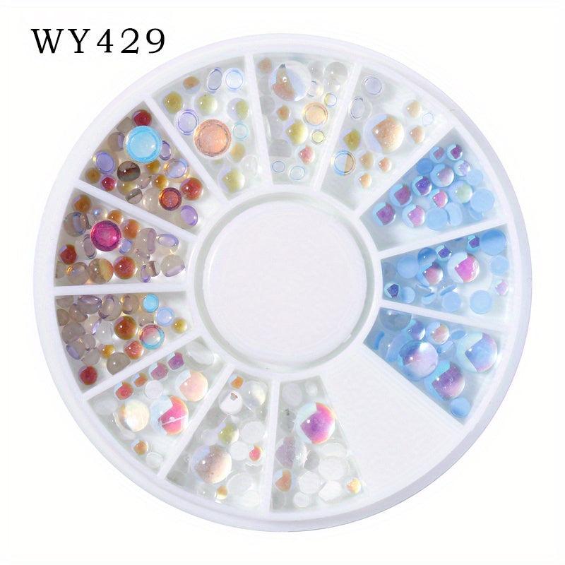 Mermaid Rhinestone Candy Nail Art Decorations 3D Acrylic Nails