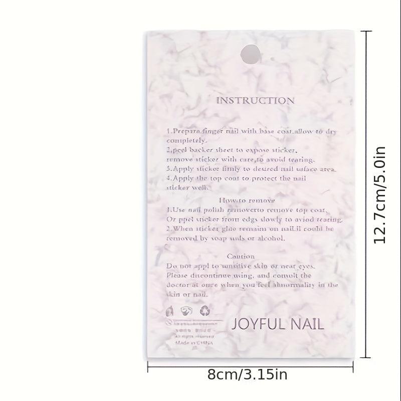 Lovely 3D Silver Rose Gold Nails Art Sticker