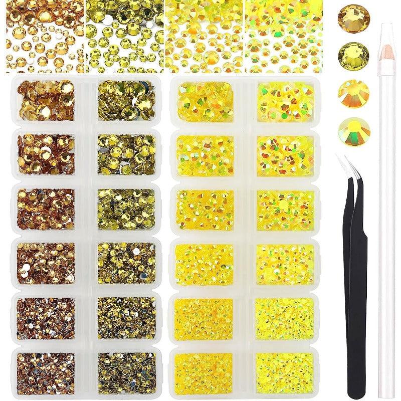 Crystal Nail Art Rhinestones Non Hotfix Jelly Gemstones