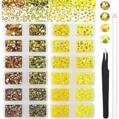 Crystal Nail Art Rhinestones Non Hotfix Jelly Gemstones