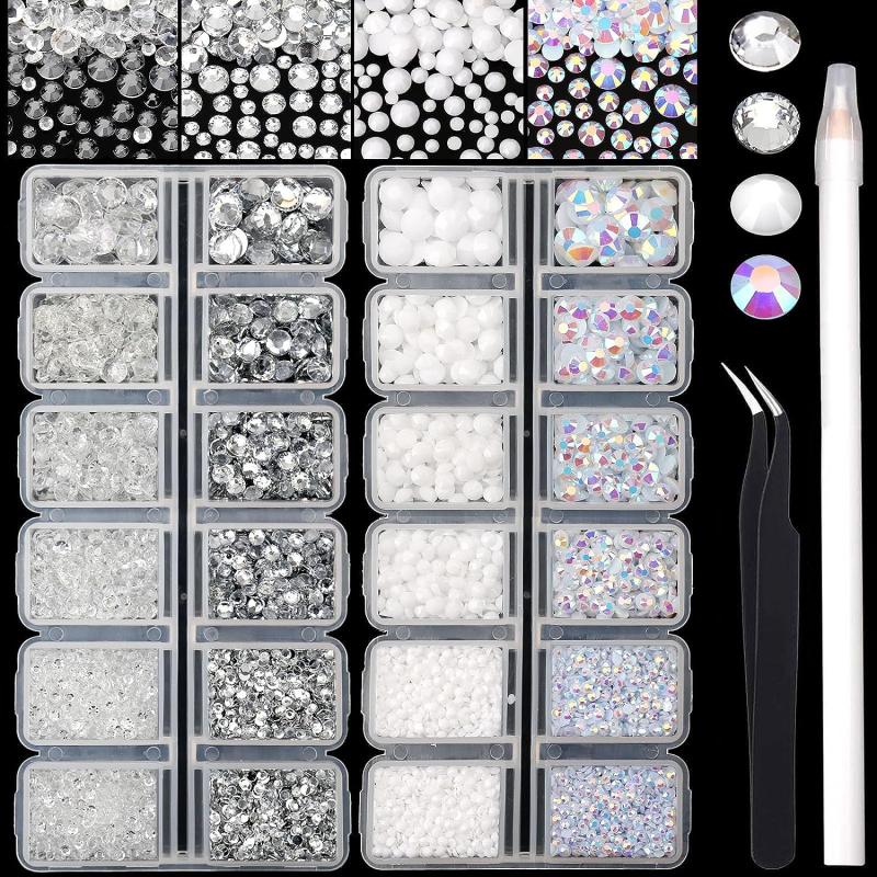 Crystal Nail Art Rhinestones Non Hotfix Jelly Gemstones