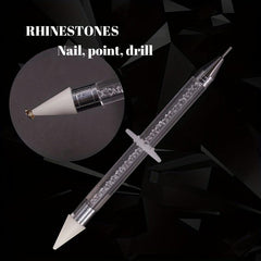21 Grids Flat AB Rhinestones Kit Nail Art Decorations DIY Crafts Gemstones