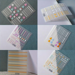 5D Embossed Knitted Sweater Nail Art Sticker Self Adhesive Nail Art Decals