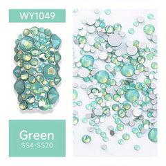 Opal Crystal Nail Art Rhinestones 3D Charm Glass Sticker Decoration