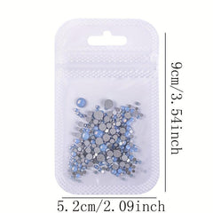 Opal Crystal Nail Art Rhinestones 3D Charm Glass Sticker Decoration
