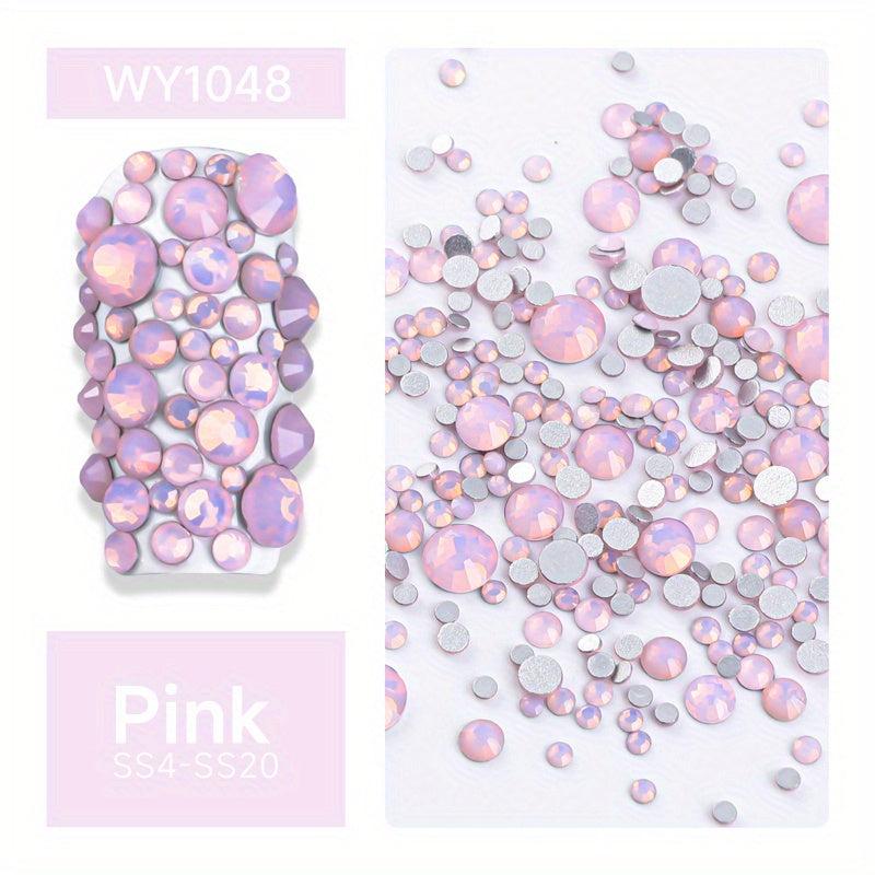 Opal Crystal Nail Art Rhinestones 3D Charm Glass Sticker Decoration