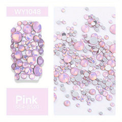 Opal Crystal Nail Art Rhinestones 3D Charm Glass Sticker Decoration