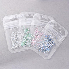 Opal Crystal Nail Art Rhinestones 3D Charm Glass Sticker Decoration