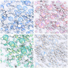 Opal Crystal Nail Art Rhinestones 3D Charm Glass Sticker Decoration