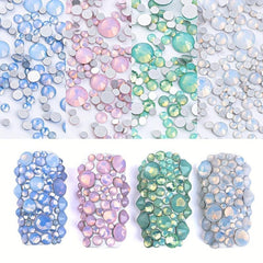 Opal Crystal Nail Art Rhinestones 3D Charm Glass Sticker Decoration