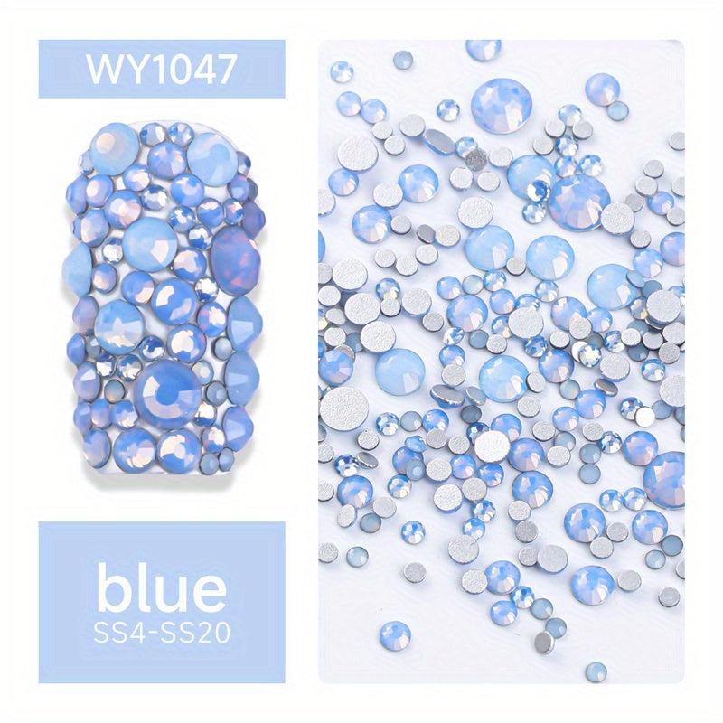 Opal Crystal Nail Art Rhinestones 3D Charm Glass Sticker Decoration