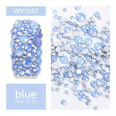 Opal Crystal Nail Art Rhinestones 3D Charm Glass Sticker Decoration