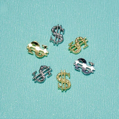 3D Dollar Sign Nail Art Charms Metal Alloy Dollars Nail Art Decoration