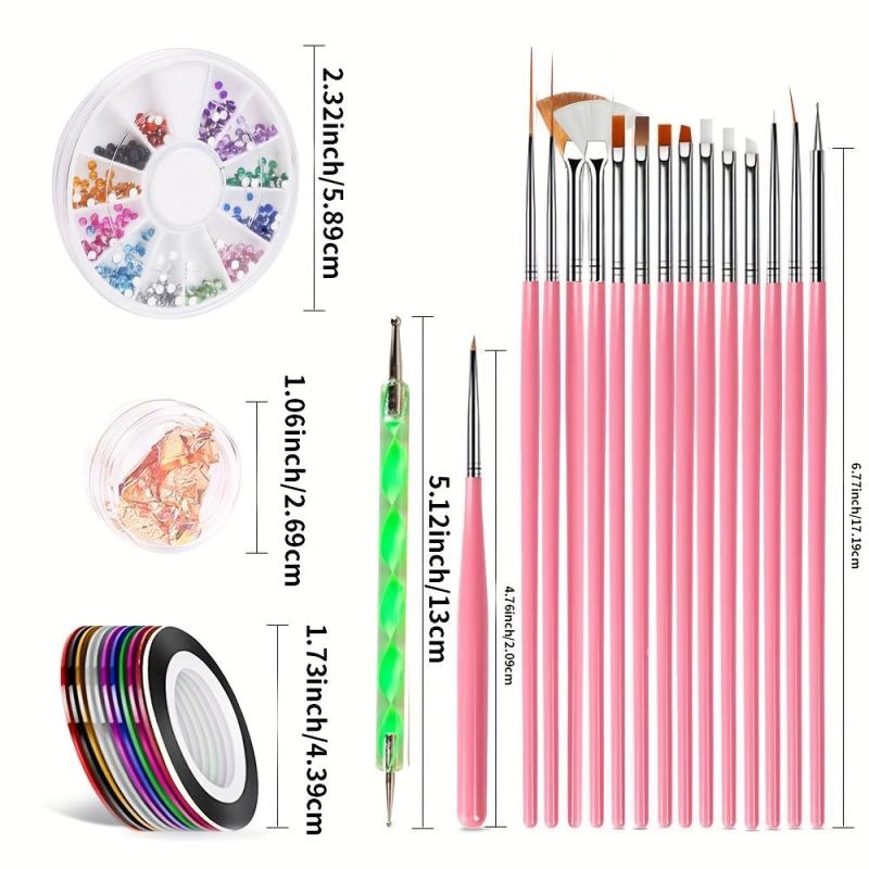 15 pcs Nail Decoration Kit for Beginners