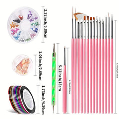 15 pcs Nail Decoration Kit for Beginners
