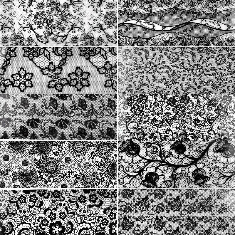 Nail Art Foil Set Transfer Decal DIY Decoration 10 Sheets Set