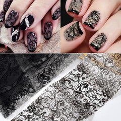 Nail Art Foil Set Transfer Decal DIY Decoration 10 Sheets Set