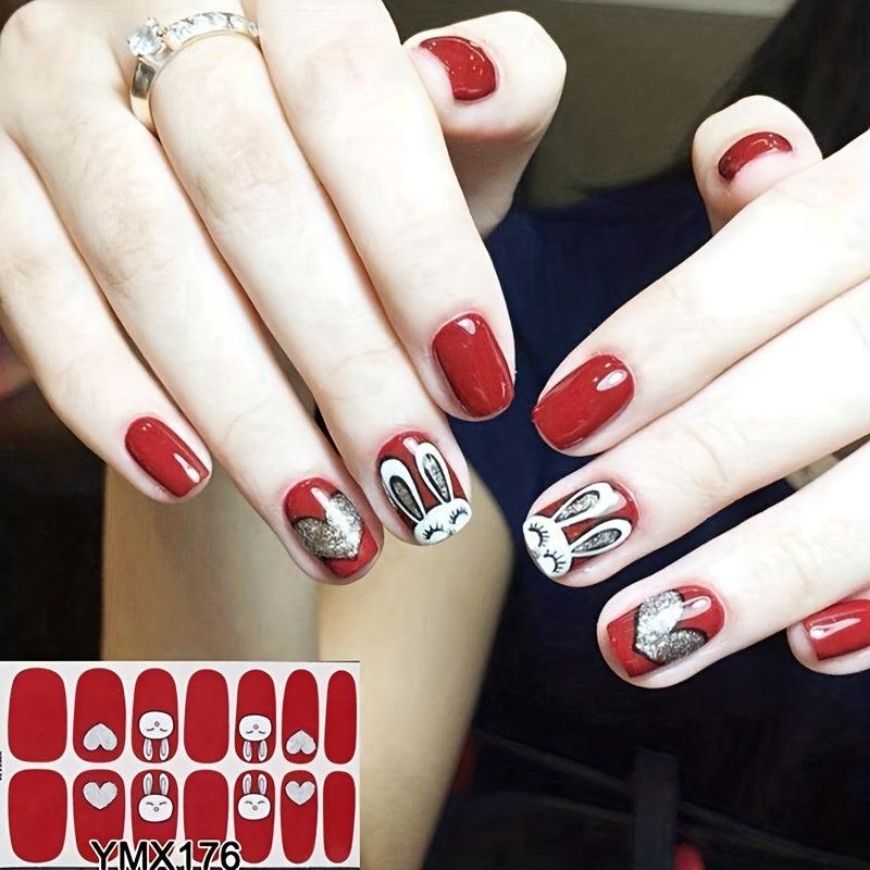 Long Lasting Nail Polish Strips Easy to Apply Nail Wraps for Women