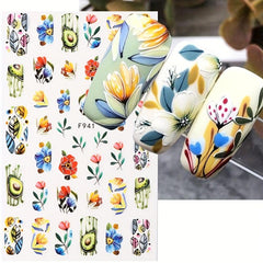 3D Pawpaw Fruit Nail Stickers Summer Fruit Series Manicure