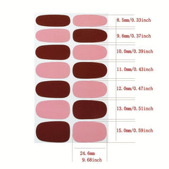 Full Nail Wraps Real Nail Polish Strips with File for DIY Nails Art