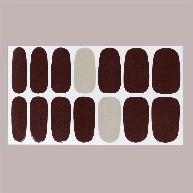 Full Nail Wraps Real Nail Polish Strips with File for DIY Nails Art