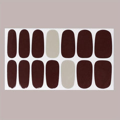 Full Nail Wraps Real Nail Polish Strips with File for DIY Nails Art