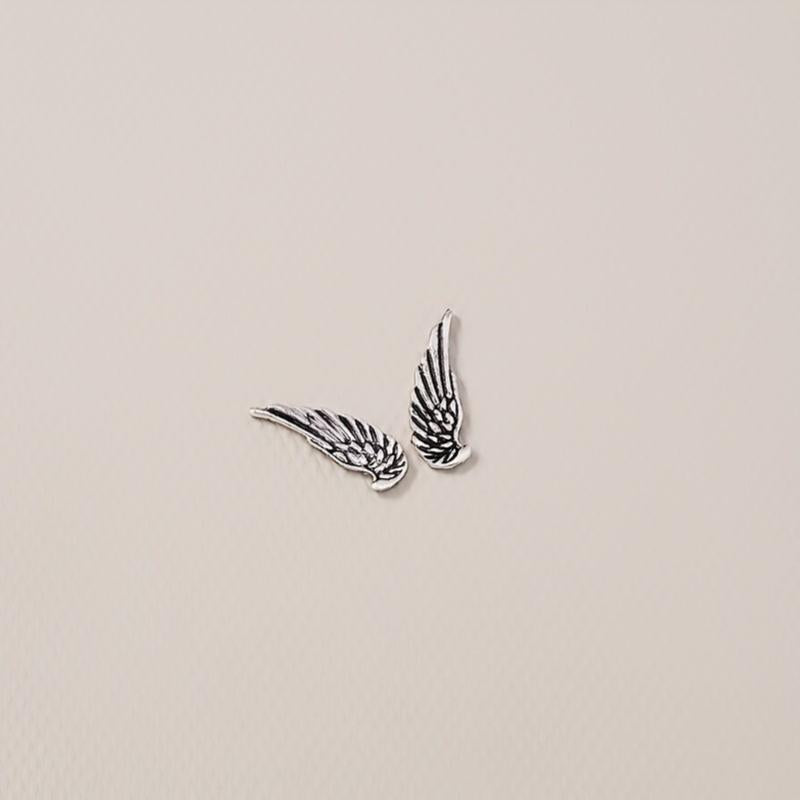 10pcs Y2K Punk Devil's Wings Nail Art Charms for DIY Nail Designs