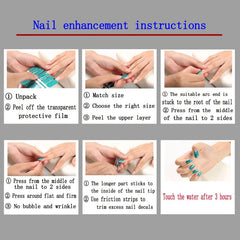 Heart Nail Polish Strips Self Adhesive Stickers