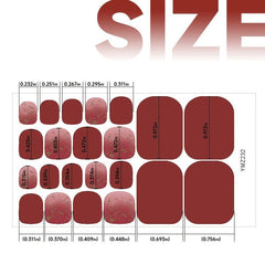Nail Polish Stickers Wrap Red Green Purple Pink Manicure Decoration Kit