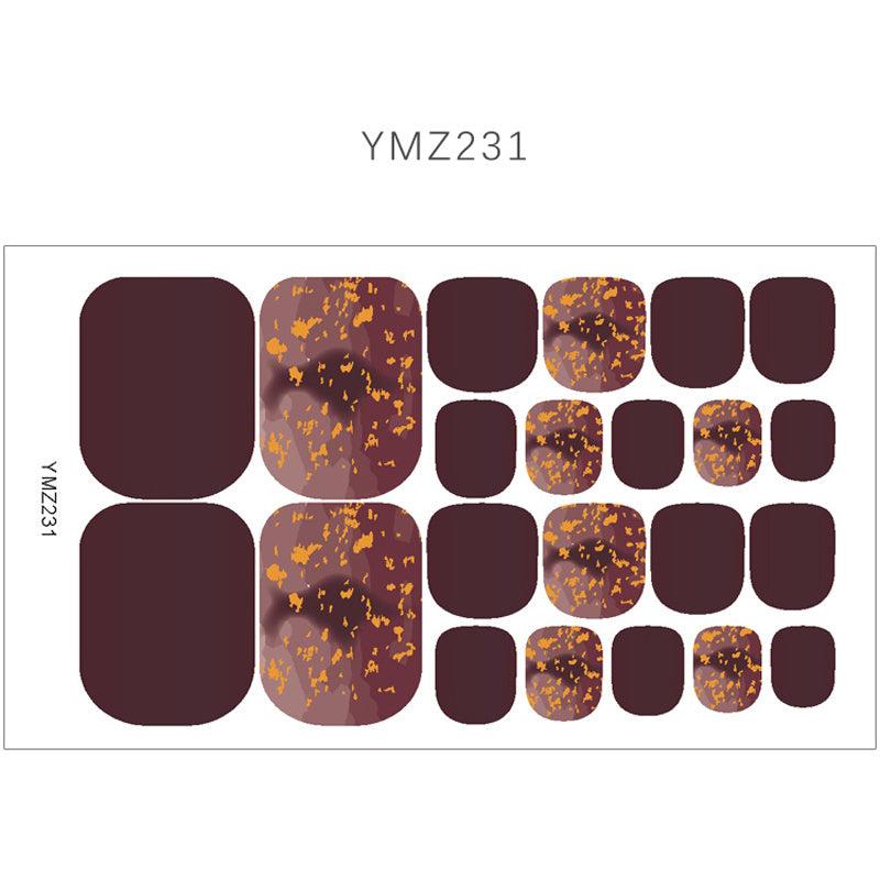 Nail Polish Stickers Wrap Red Green Purple Pink Manicure Decoration Kit
