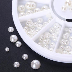 Faux Pearl Nail Art Jewelry Box Decals