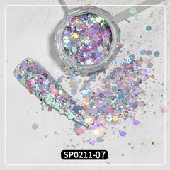 Y2K Sequins Nail Art Holographic Glitter Star Slices
