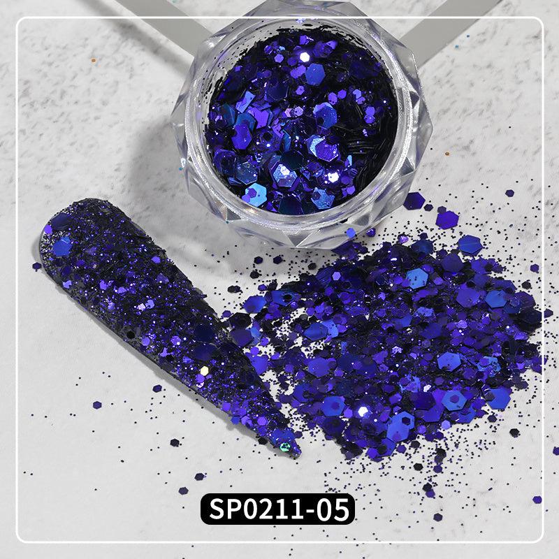 Y2K Sequins Nail Art Holographic Glitter Star Slices