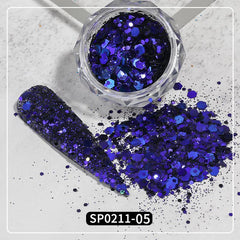 Y2K Sequins Nail Art Holographic Glitter Star Slices