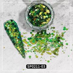 Y2K Sequins Nail Art Holographic Glitter Star Slices
