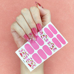 Glitter Gradient Nail Stickers Self Adhesive Nail Decals for DIY Nail Art