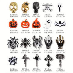 10pcs Halloween Nail Art Rhinestone Charms 3D Nail Gem Accessories