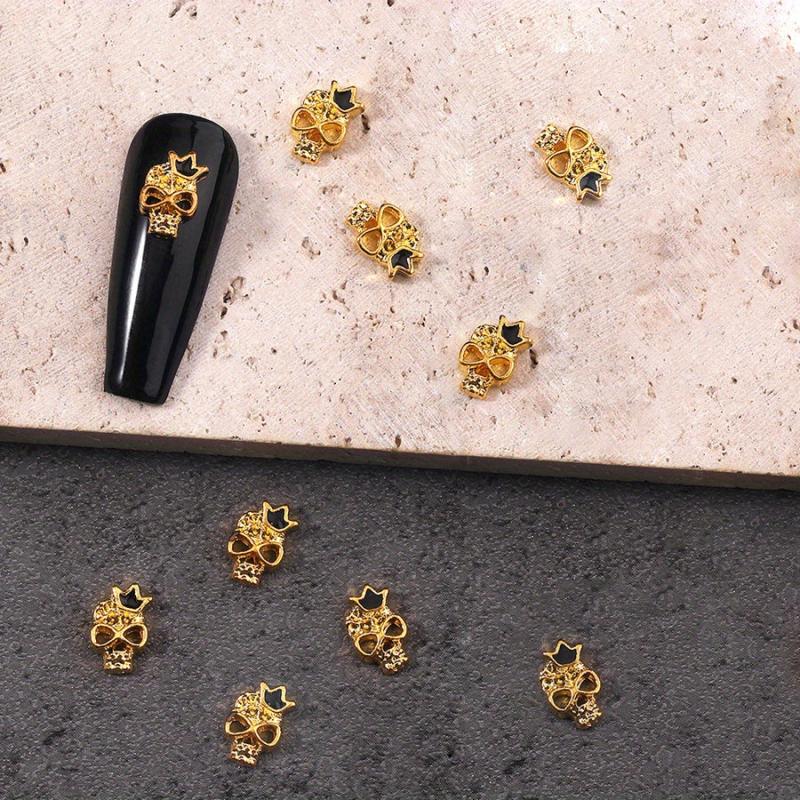10pcs Halloween Nail Art Rhinestone Charms 3D Nail Gem Accessories