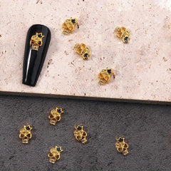 10pcs Halloween Nail Art Rhinestone Charms 3D Nail Gem Accessories