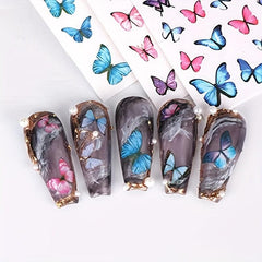 3D Butterfly Nail Art Decals Sticker Nails Decoration