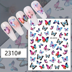 3D Butterfly Nail Art Decals Sticker Nails Decoration