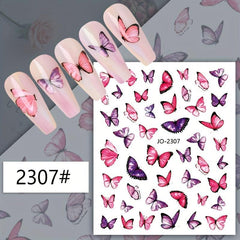3D Butterfly Nail Art Decals Sticker Nails Decoration