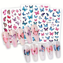 3D Butterfly Nail Art Decals Sticker Nails Decoration