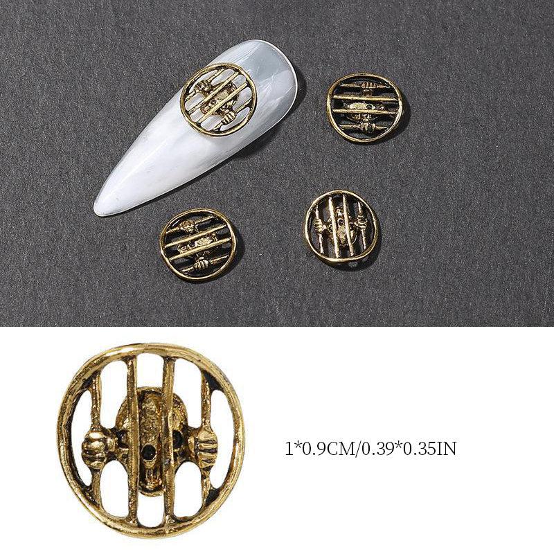 10pcs Halloween 3D Alloy Nail Art Charms for DIY or Salons
